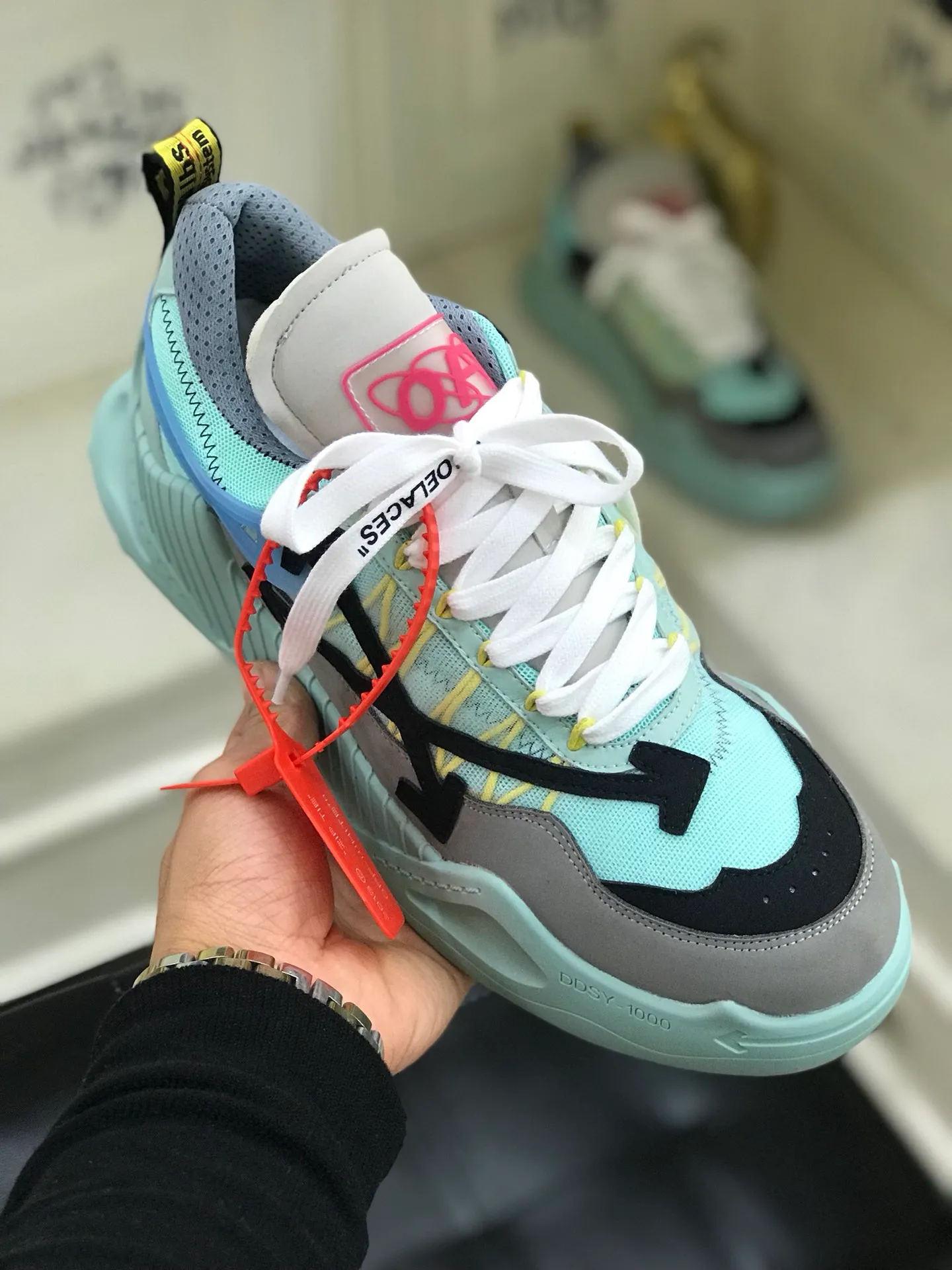 Men's shoes 💰480🌼【New style】OFF - high-end boutique. [OFF-WHITE 1Birth information and the word AIR are displayed on both sides of the shoe, and OFF-WHITE's iconic details can be seen on the sole and insole. You can choose a pair if you like the style. Code 38-44 (45 can be customized)